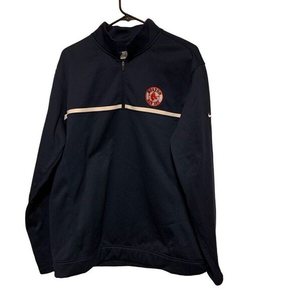 Boston Red Sox Size Large Blue Nike Golf Tour Performance Pullover - Picture 1 of 4